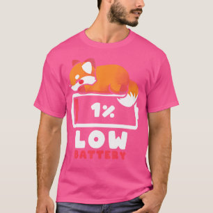 Fox mit niedrigem Akku T-Shirt
