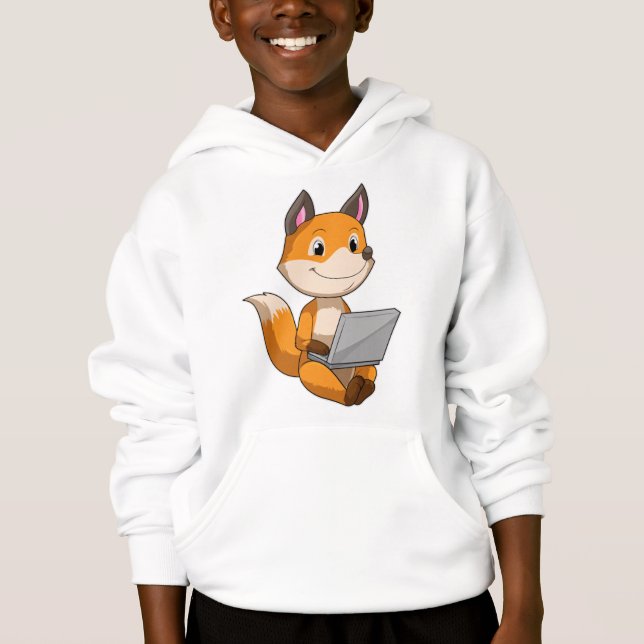 Fox mit Notebook Hoodie