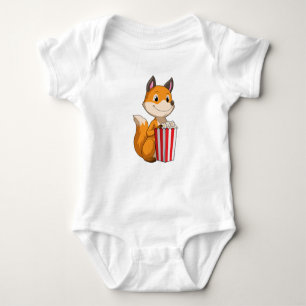 Fox mit Popcorn Baby Strampler