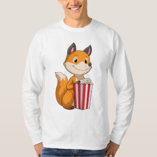Fox mit Popcorn T-Shirt