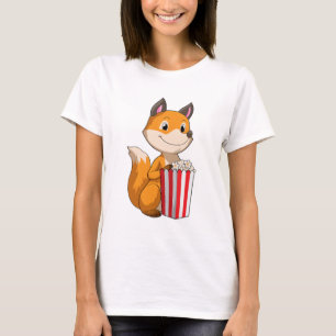 Fox mit Popcorn T-Shirt