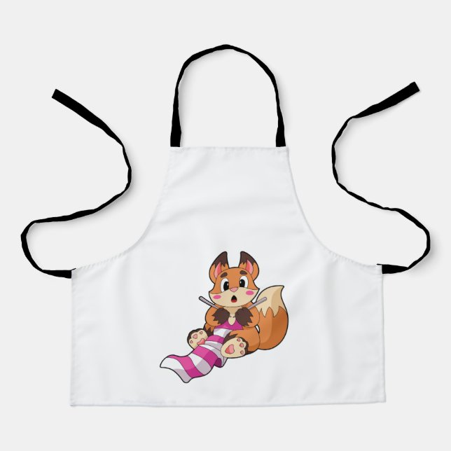Fox mit Scarf Schürze (Vorderseite)
