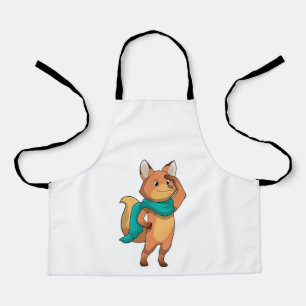 Fox mit Scarf Schürze