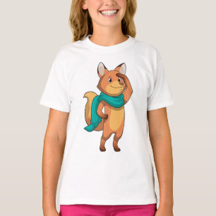 Fox mit Scarf T-Shirt