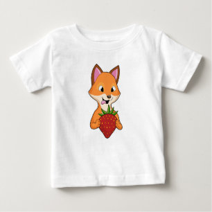 Fox mit Strawberry Baby T-shirt