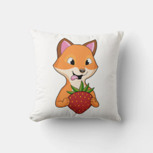 Fox mit Strawberry Kissen