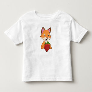 Fox mit Strawberry Kleinkind T-shirt