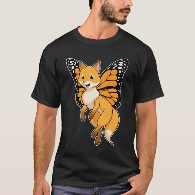 Fox mit Wing T-Shirt (Vorderseite)