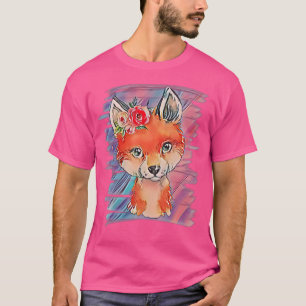 Fox Motif T-Shirt