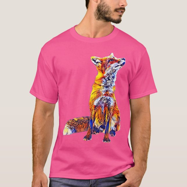 Fox Motif T-Shirt (Vorderseite)