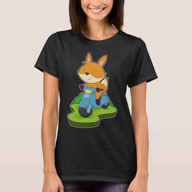 Fox-Motorrad T-Shirt (Vorderseite)