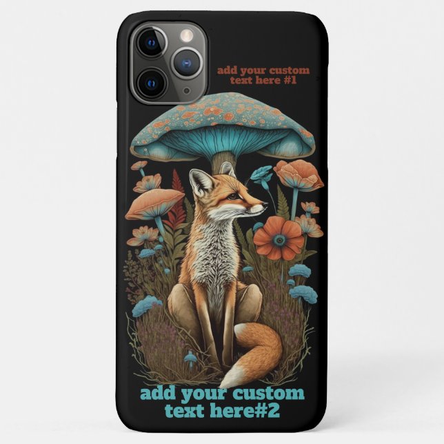 Fox Mushroom-Wildblume Cotattcore Bloral Custom Case-Mate iPhone Hülle (Rückseite)