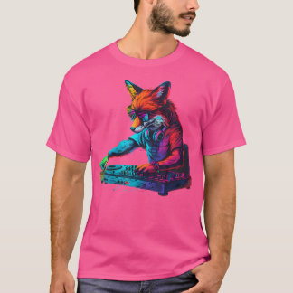 Fox Music Dj Dance Club Turntab T-Shirt