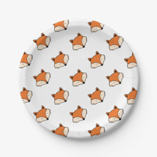 Fox-Muster Pappteller