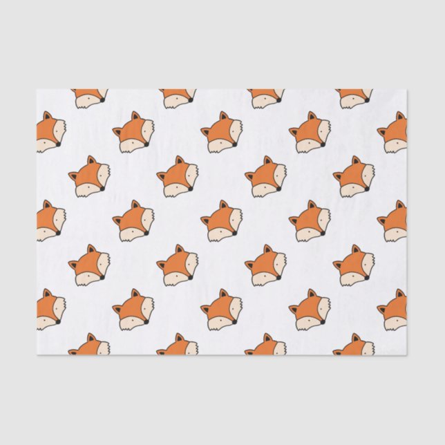 Fox-Muster Seidenpapier (Vorderseite)