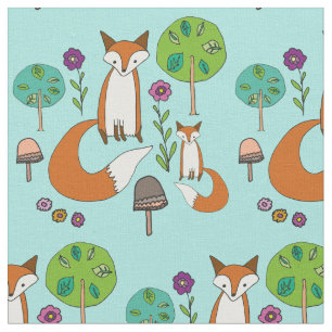 Fox-Muster Stoff