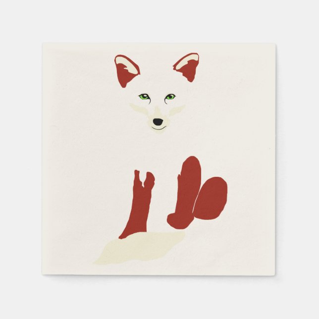 Fox Napkins Serviette (Vorderseite)