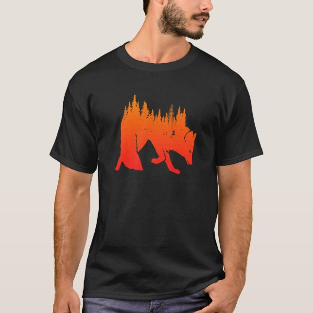 Fox Natur Wald Jäger Jagd Natur Fox 1 T-Shirt (Vorderseite)