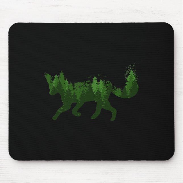 Fox Naturewald Camping Wanderung Jäger Outdoor Gi Mousepad (Vorne)