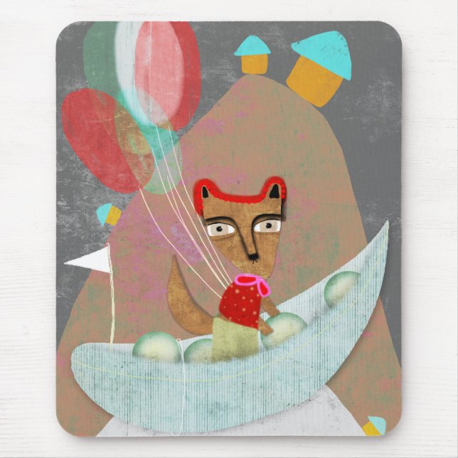 Fox Navigator Balloons Pea pod Mousepad (Vorne)