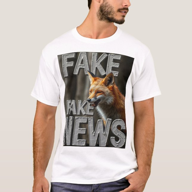 Fox News Fake Kamala Custom Funny Spaß T-Shirt (Vorderseite)