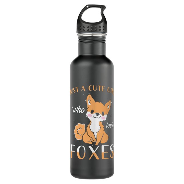 Fox Niedlich Edelstahlflasche (Vorderseite)