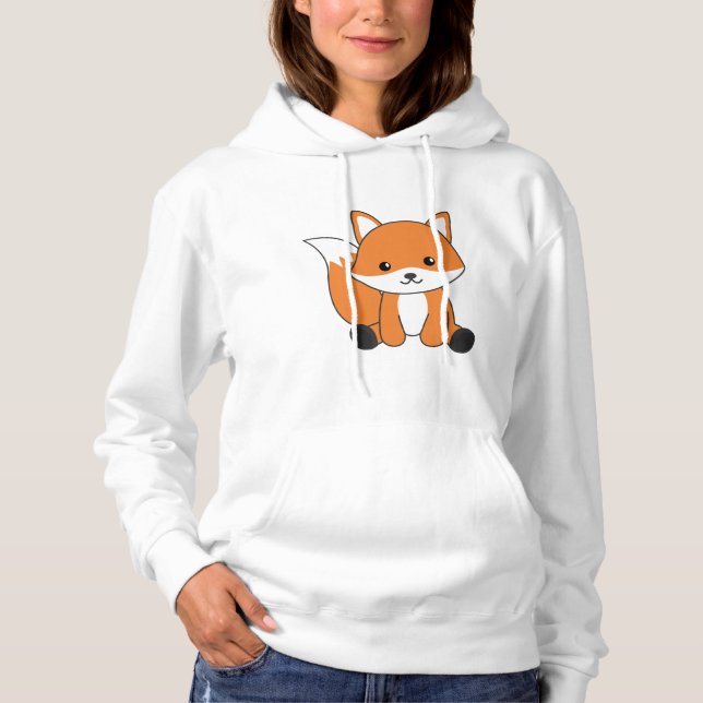 Fox Niedlich Forest Animal Foxes Red Fox Hoodie (Vorderseite)