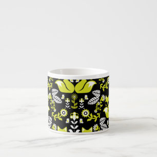 Fox Nordic Skandinavier Folk Art Tableclout Espressotasse