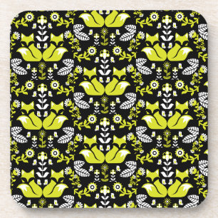 Fox Nordic Skandinavier Folk Art Tableclout Getränkeuntersetzer