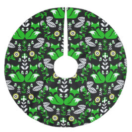 Fox Nordic Skandinavier Folk Art Tableclout Polyester Weihnachtsbaumdecke