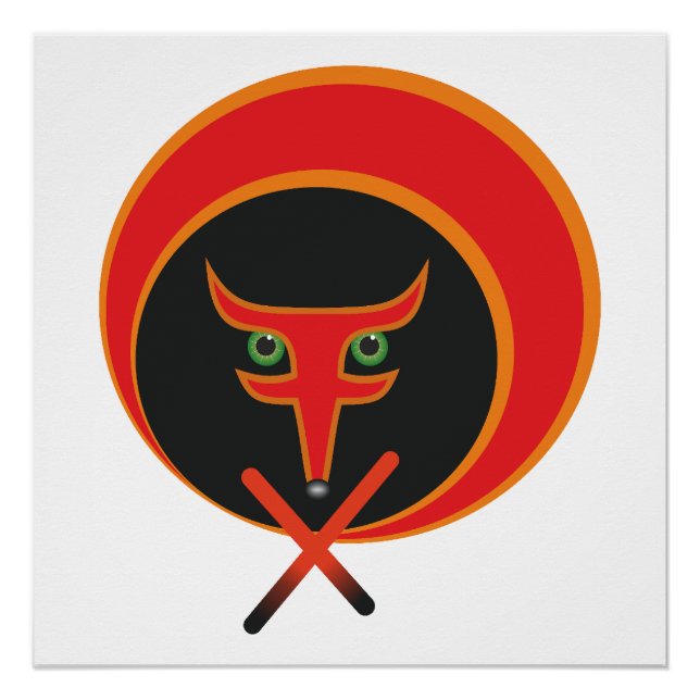 Fox of life - Red. Poster (Vorderseite)