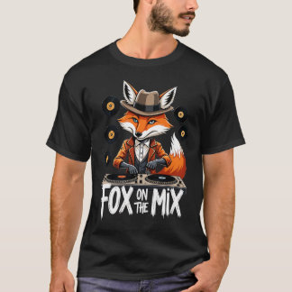 Fox on Mix Retro DJ T-Shirt