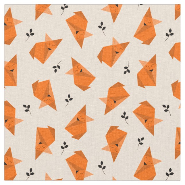 Fox Origami Stoff (Nahaufnahme)
