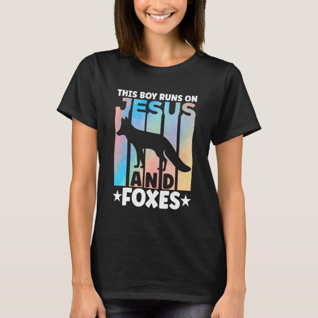 Fox Outfit for Foxes Lovers Apparel for Boys T-Shirt (Vorderseite)