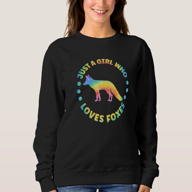 Fox Outfit for Foxes Lovers Apparel Women Girls Pr Sweatshirt (Vorderseite)