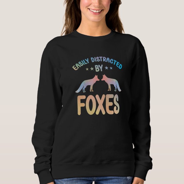 Fox Outfit for Foxes Lovers Apparel Women Girls Pr Sweatshirt (Vorderseite)