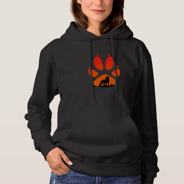 Fox paw fox hunting hunt hunter  1 hoodie (Vorderseite)