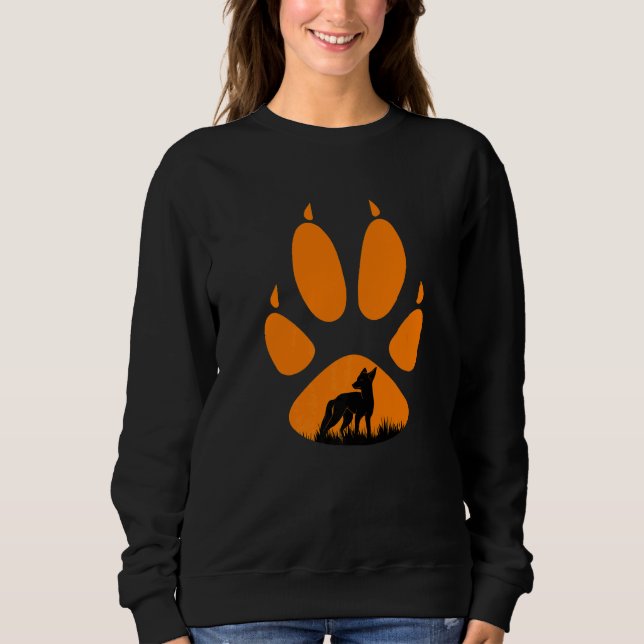 Fox paw fox hunting hunt hunter  2 sweatshirt (Vorderseite)