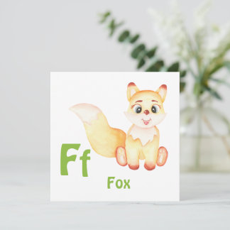 Fox personalisieren ABC: Buchstabe F - Ihren Namen