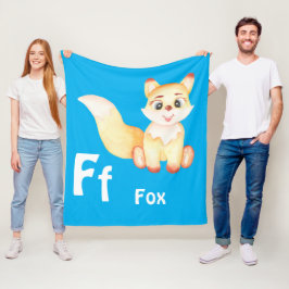 Fox personalisieren ABC: Buchstabe F - Ihren Namen Fleecedecke