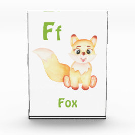 Fox personalisieren ABC: Buchstabe F - Ihren Namen Fotoblock