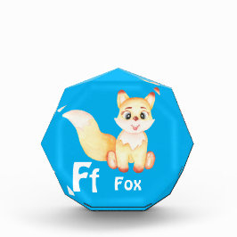 Fox personalisieren ABC: Buchstabe F - Ihren Namen Fotoblock