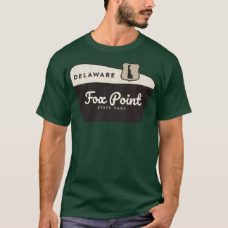 Fox Point Staat Park Delaware Willkommenszeichen T-Shirt