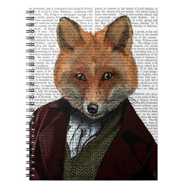 Fox Portrait 2 Notizblock (Vorderseite)