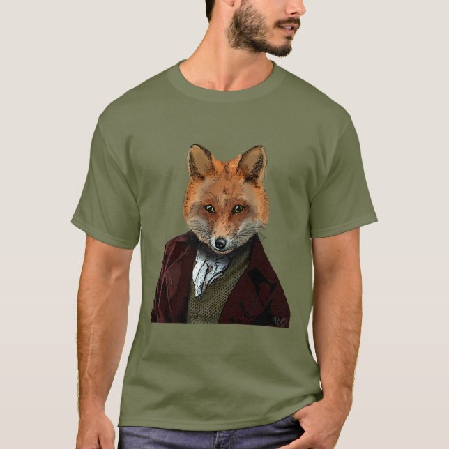 Fox Portrait 2 T-Shirt (Vorderseite)