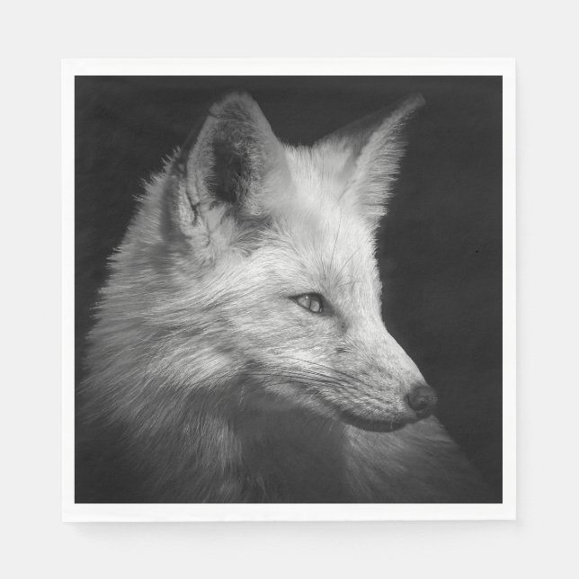Fox Portrait Napkins Serviette (Vorderseite)