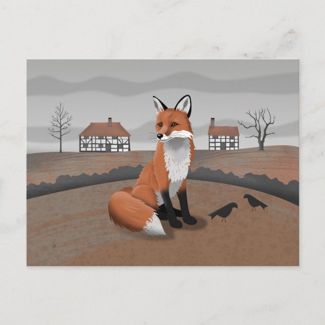 Fox Postkarte (Vorderseite)