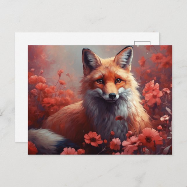 Fox Postkarte (Vorne/Hinten)
