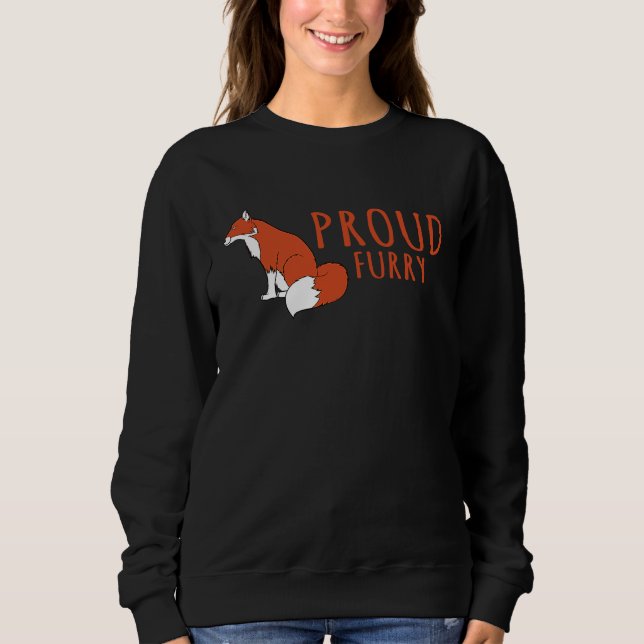 Fox   Proud Furry Fox Sweatshirt (Vorderseite)