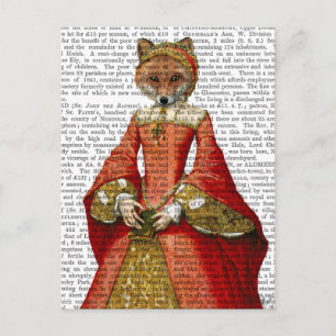 Fox Queen 2 Postkarte